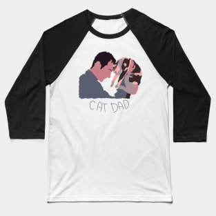 Cat dad Baseball T-Shirt